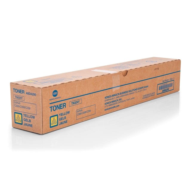 Konica Minolta TN324Y Toner Cartridge Yellow for BH C368, C308, C258