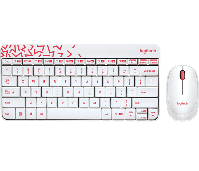 LOGITECH  MK240 NANO WIRELESS COMBO WHITE